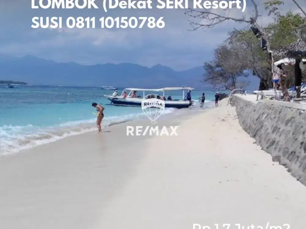 DIJUAL TANAH KAVLING KOMERSIAL DI PINGGIR PANTAI DAERAH GILI MENO LOMBOK NTB