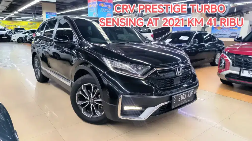 KM 41 ribu HONDA CRV 1.5 PRESTIGE TURBO SENSING AT 2021 ISTIMEWA