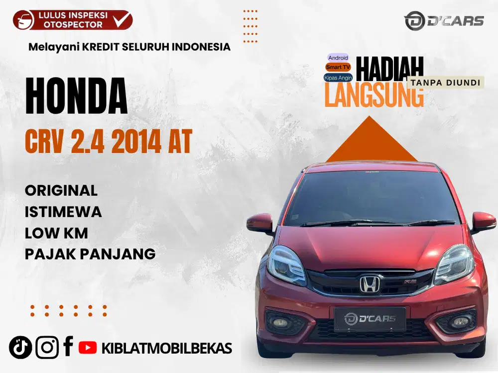 HONDA BRIO RS AUTOMATIC 2018 ORIGINAL ISTIMEWA