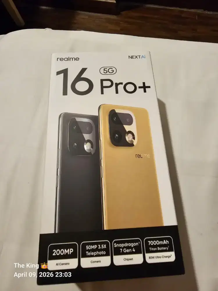 Realme 16 pro plus 12/512 fullset sampe nota