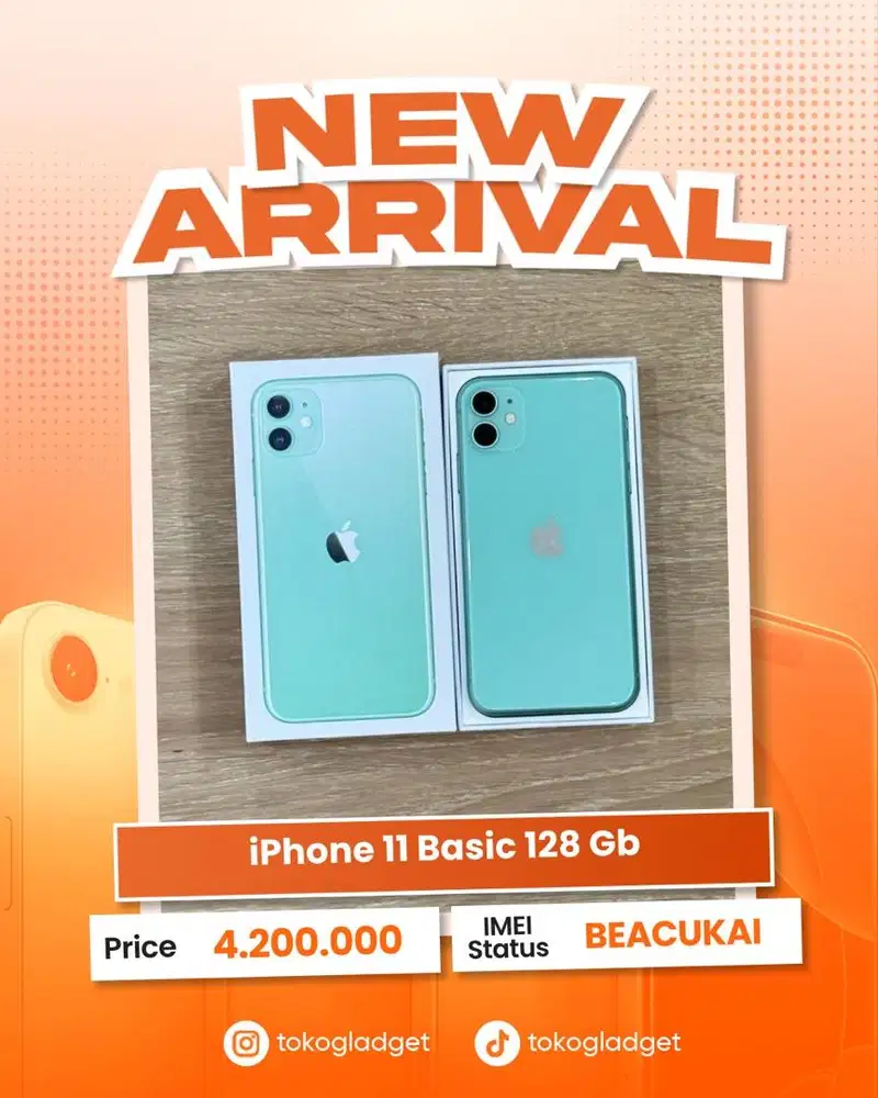 iPhone 11 Basic 128 Gb ex BEACUKAI RESMI