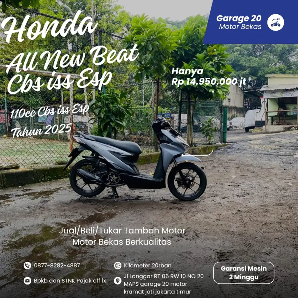 Honda All New Beat CBS ISS Esp Fi Tahun 2025