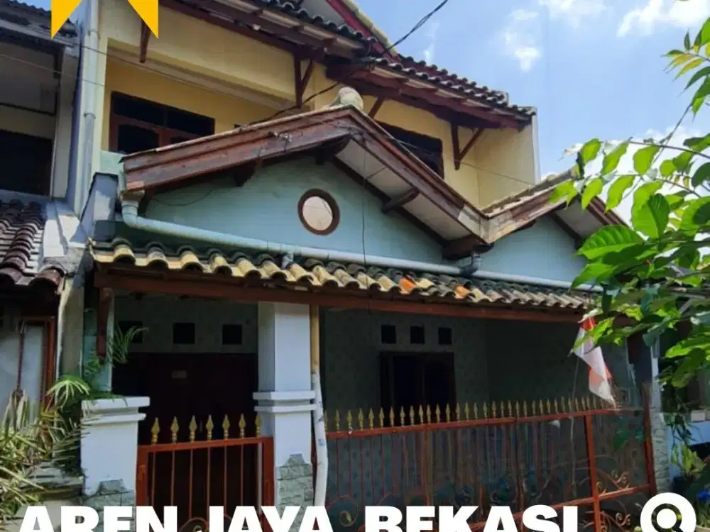 Rumah dijual Murah 2 Lt, Perumnas 3, Aren Jaya Bekasi 10 Menit LRT Jatimulya