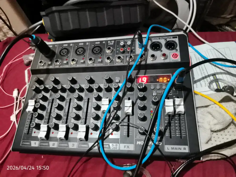 Mixer morefand cs6 6 channel bisa live tiktok