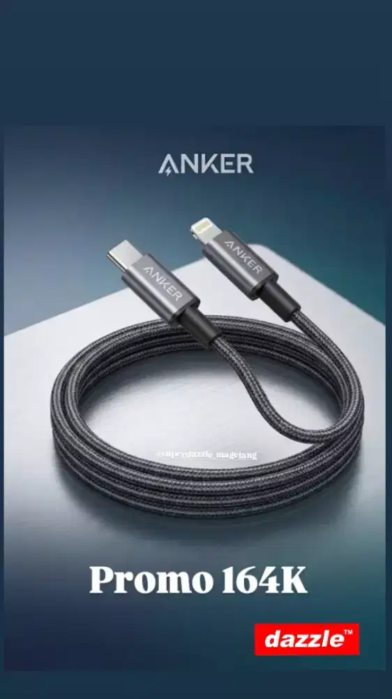 KD anker 322 C to L 3ft braided black