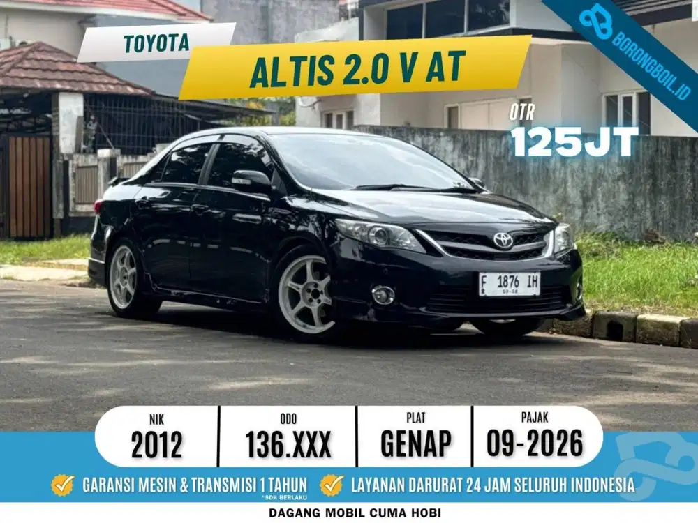 Altis 2.0 at 2012 hitam full modif