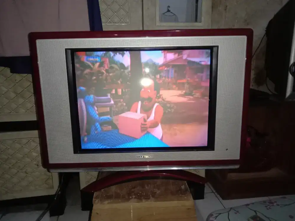 Tv polytron tabung slim 21 normal