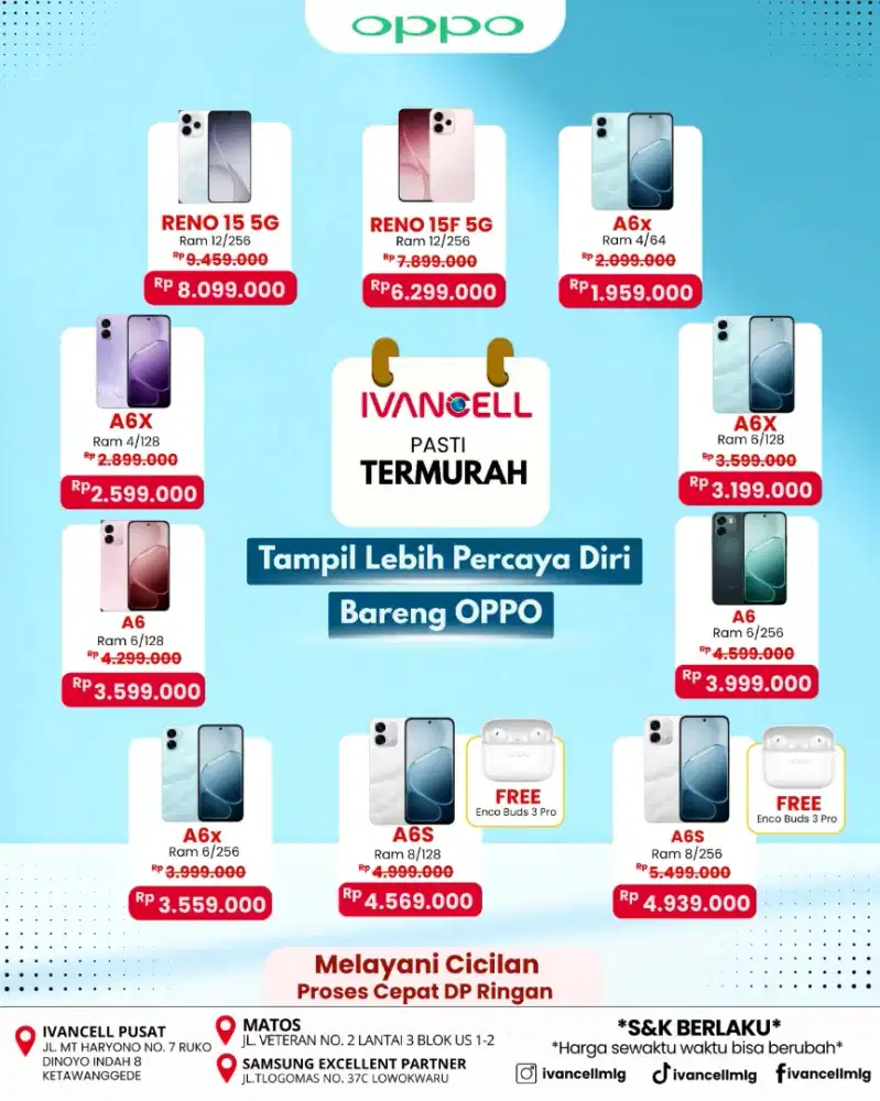OPPO A6X RAM 4/128 NEW TERMURAH