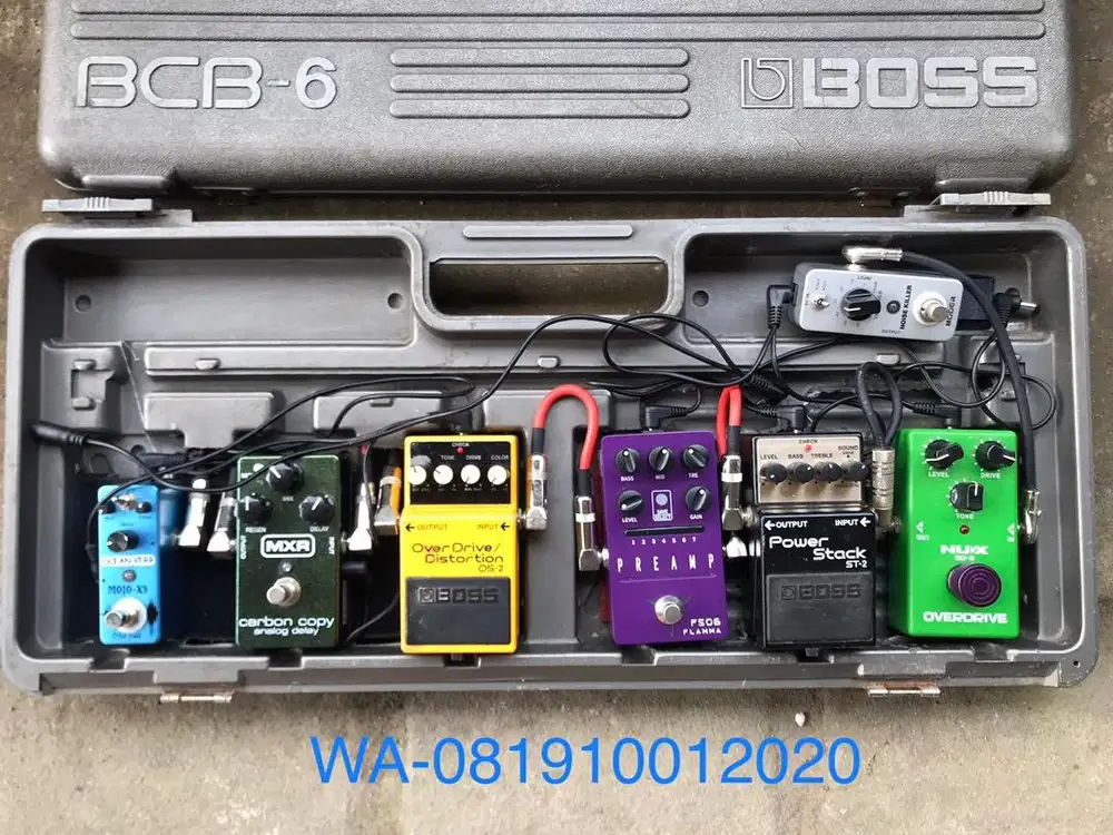 Efek Gitar Stombox plus hardcase Boss bcb-6