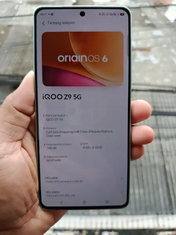 Iqoo Z9 5G 8/128GB Fullset Mulus