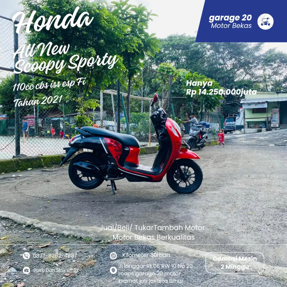 All New Scoopy 110cc Cbs Iss Esp Fi Tahun 2021