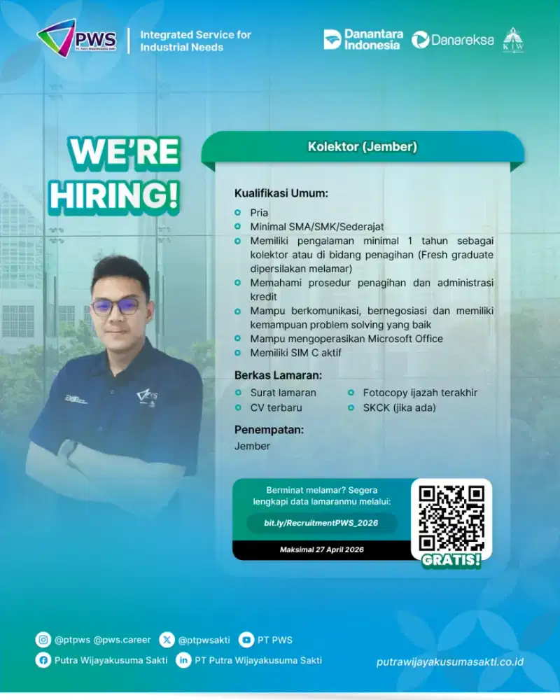 Dibutuhkan kolektor penempatan Jember