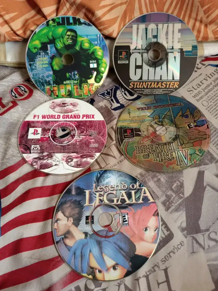 Dijual CD Game PS playstation 1 kondisi Untest