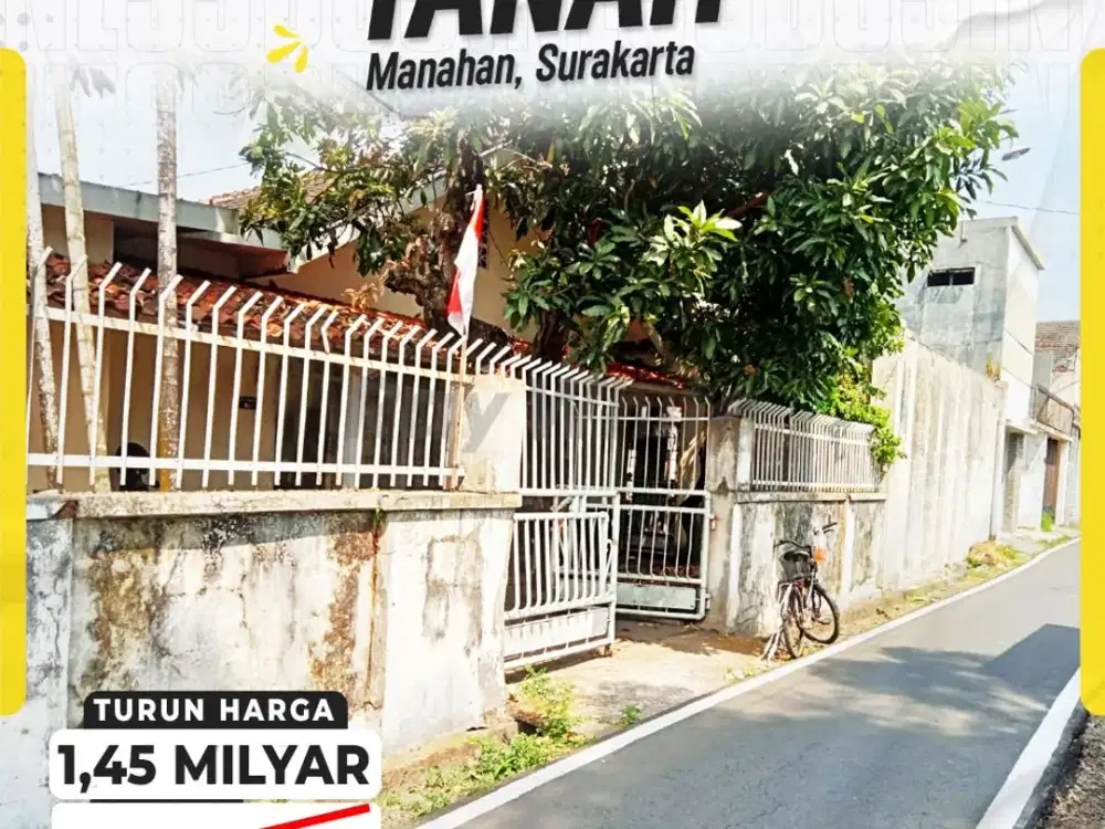 Tanah Bonus Bangunan Di Manahan Dekat Stadion Lokasi Premium Di Solo