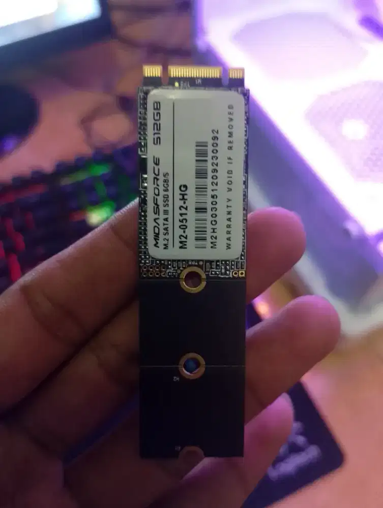 Ssd m.2 sata 512 baru dpke 1hari