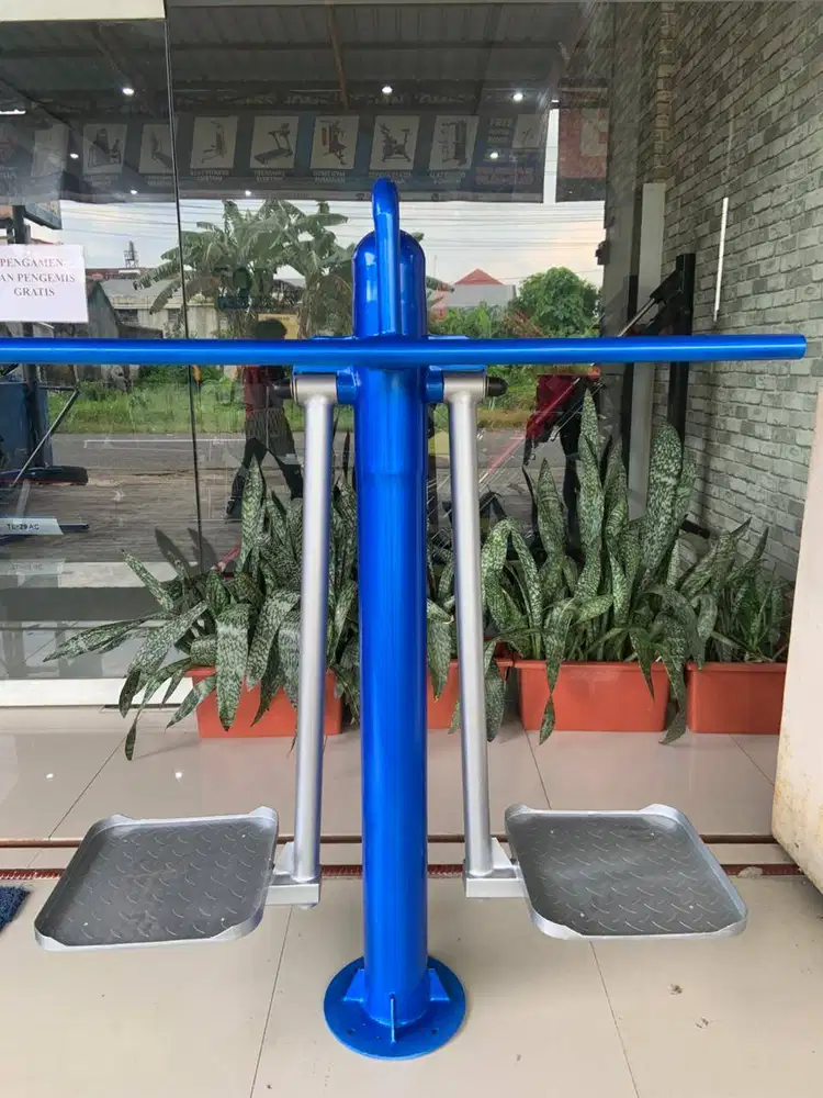 Alat fitness Outdoor double swing board-alat gym taman outdoor