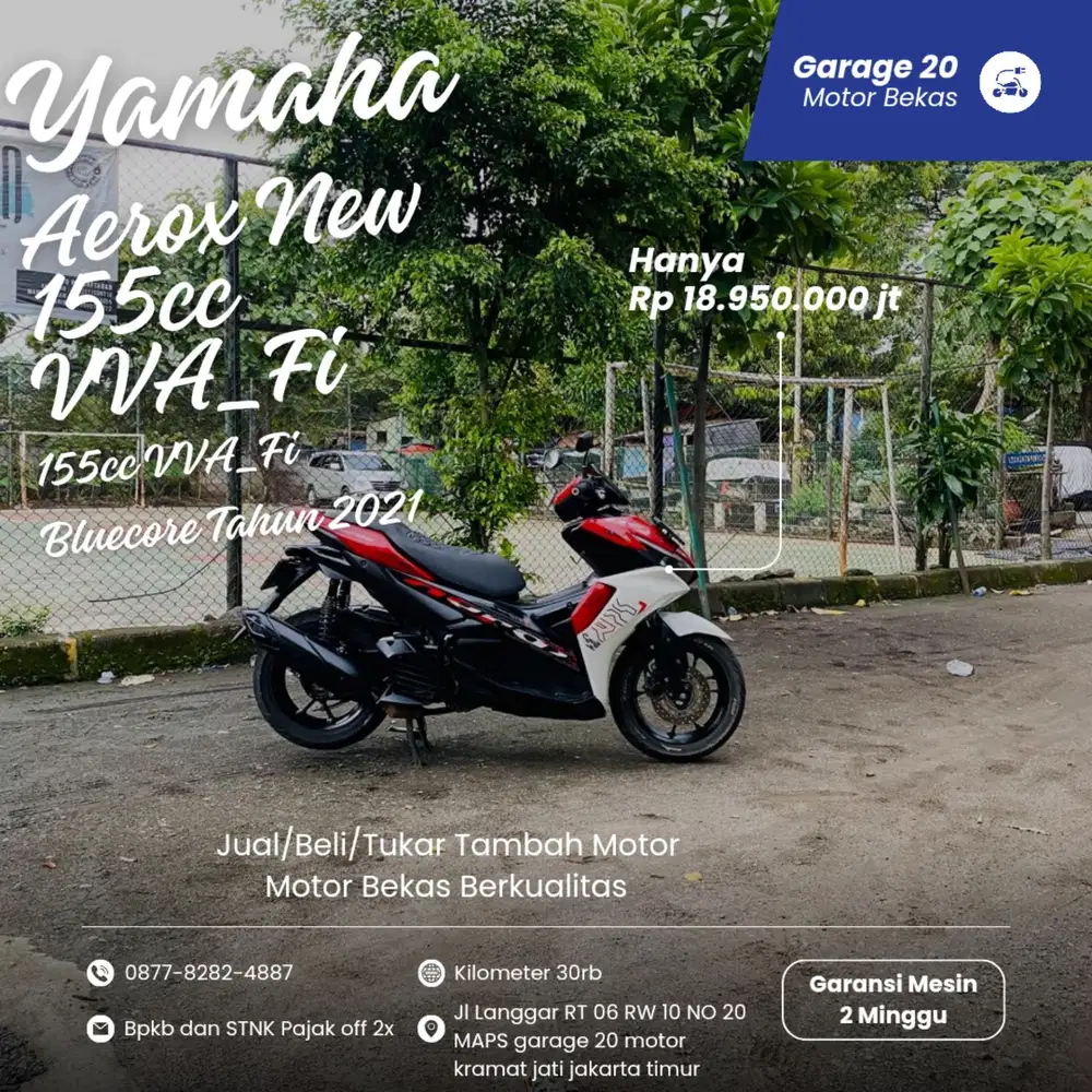 Yamaha All New Aerox 155cc std vva_fi Tahun 2021