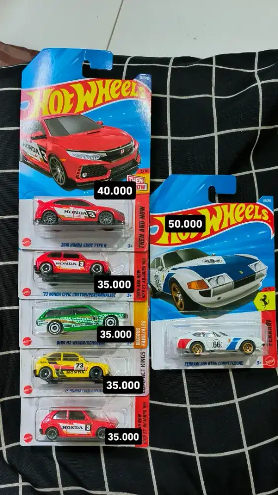 [MURAH] Koleksi Hot Wheels Honda Set, BMW Wagon & Ferrari  - Bisa COD
