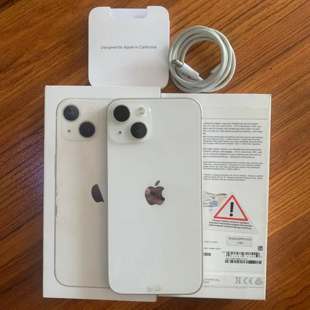 iPhone 13 128GB Starlight iBox BH 100% Garansi ON 2026 Fullset Mulus