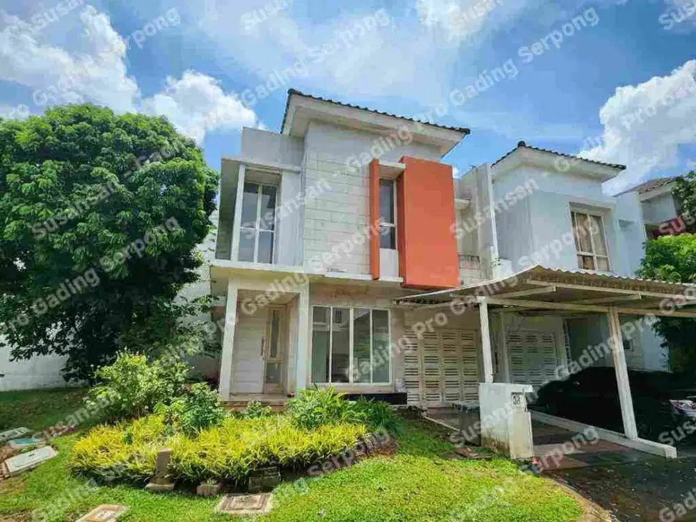 Rumah dijual cluster volta hoek row lebar parkir luas