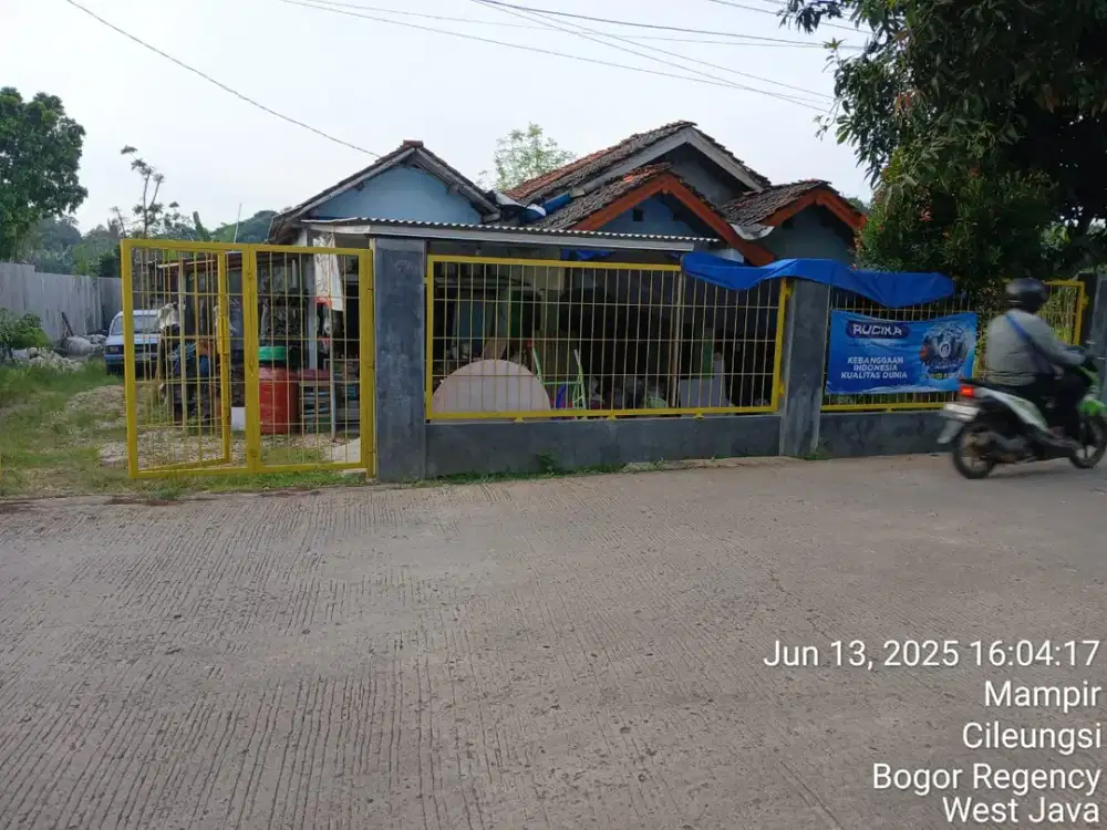 Dijual Tanah Luas 570 m2 Ex Toko Material Desa Mampir Cileungsi