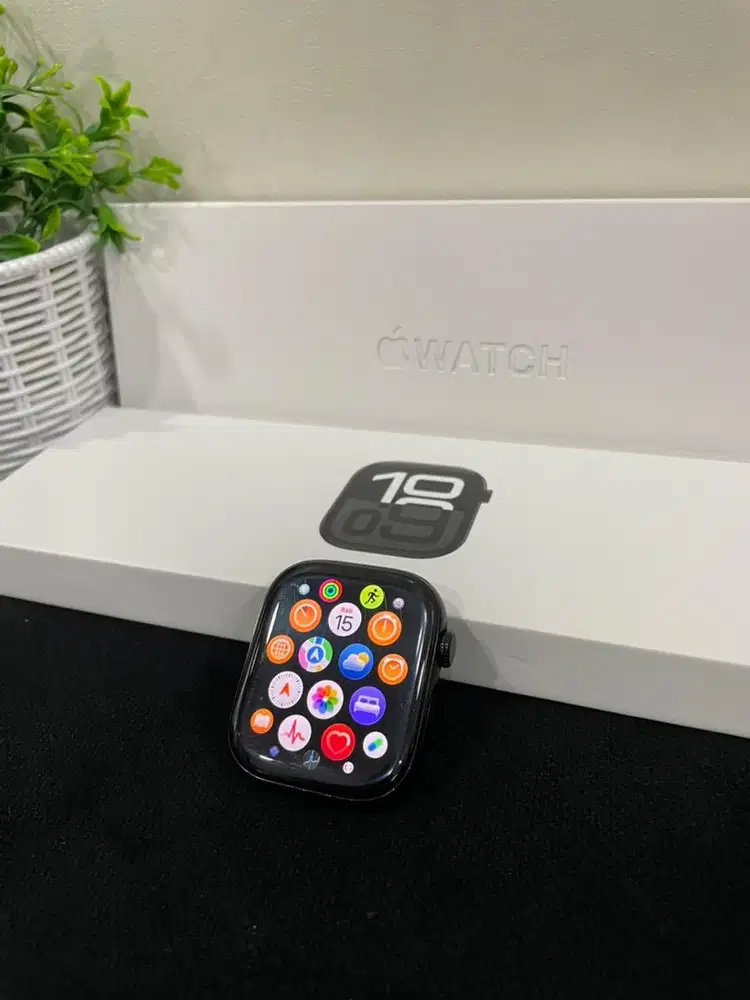 IWatch 10 46mm Midnight lengkap Fullset Ori BH 100%