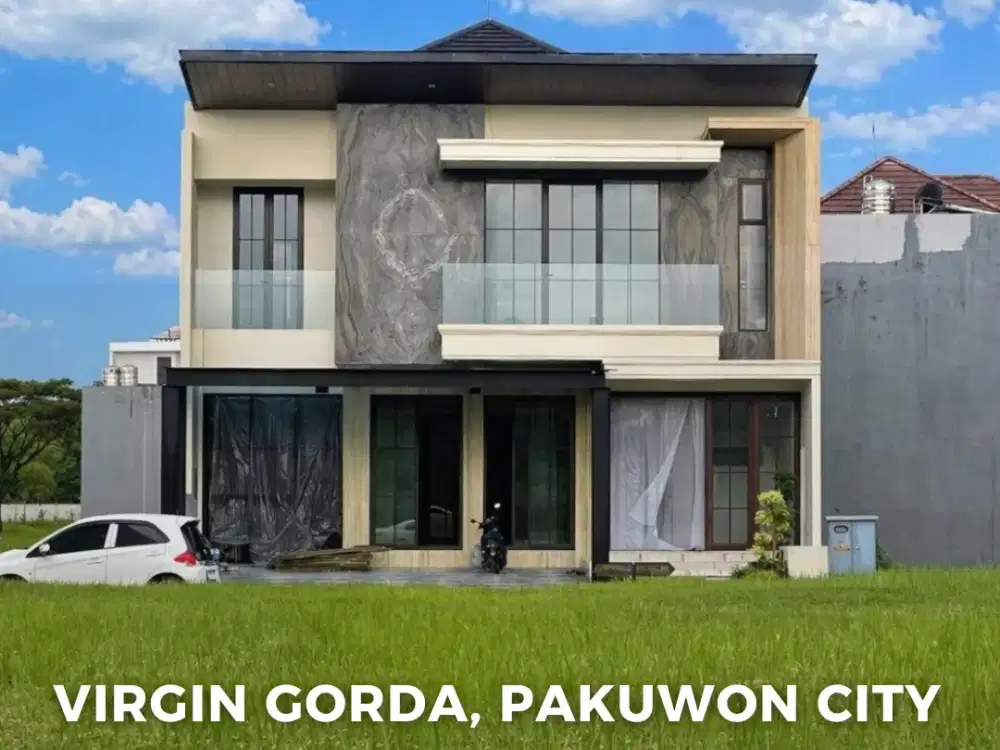 Rumah Virgin Gorda, Pakuwon City NEW, LUXURY, HIGH SPEC, CARPORT 3, ROW JALAN 3 MOBIL