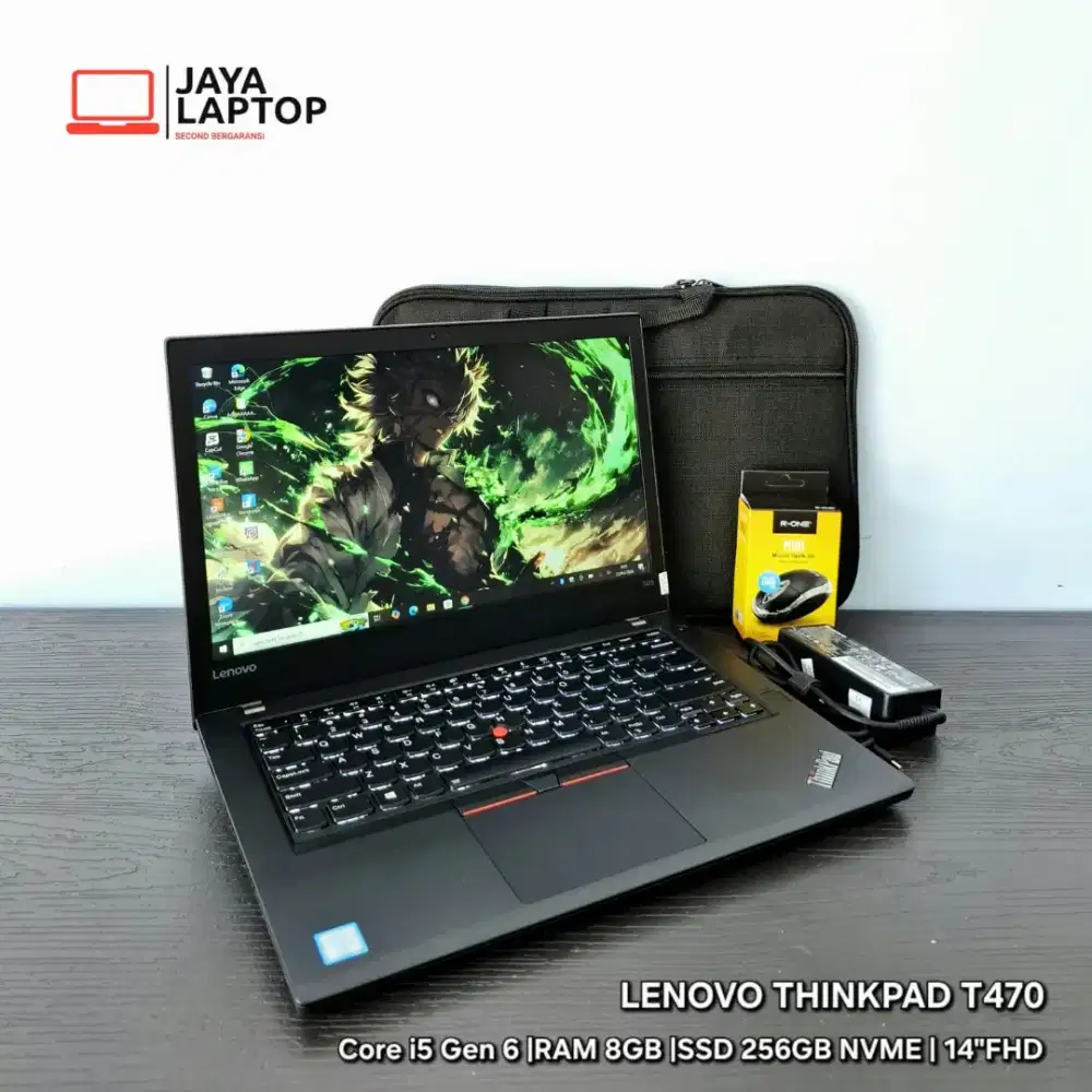 Lenovo Thinkpad T470 Core i5 RAM 8GB SSD 256GB Laptop Second Bekas