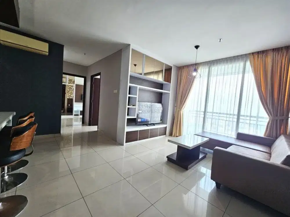 Disewakan 2BR Central Park Residences – Modern Cozy Luxury with Warm Lighting & Balkon, Above Central Park Mall & Dekat Mall Taman Anggrek