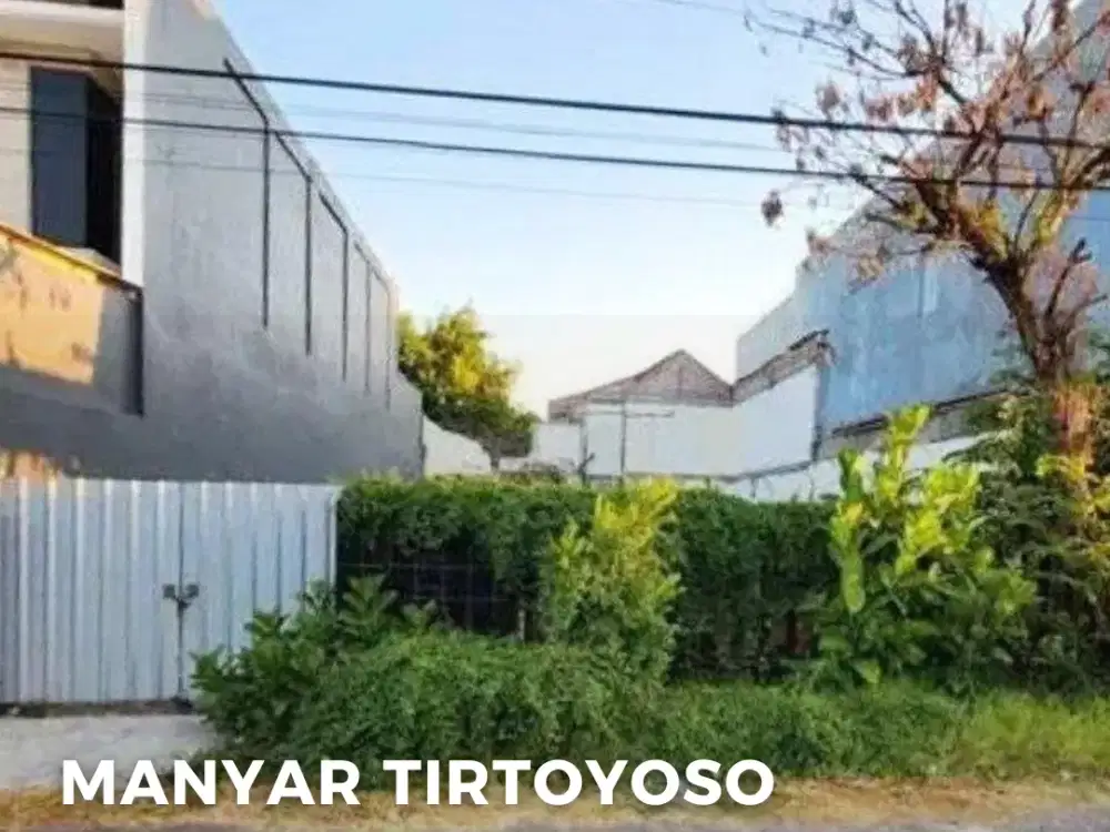 Tanah Manyar Tirtoyoso Hanya 300m ke jalan raya Row jalan 3 mobil
