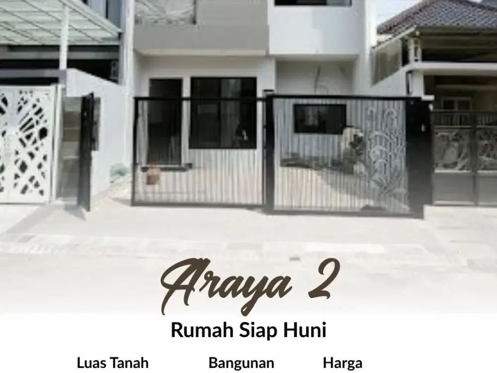 Rumah Araya 2, Baru, Siap Huni
