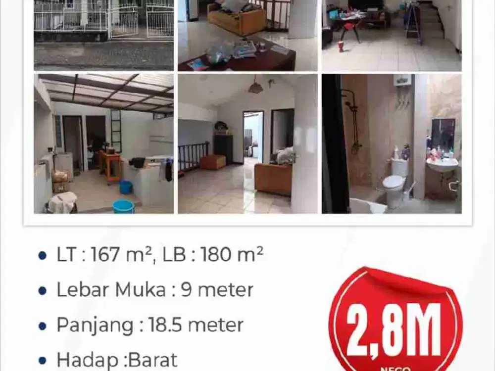 Di Jual Rumah 2 lantai di mekar wangi