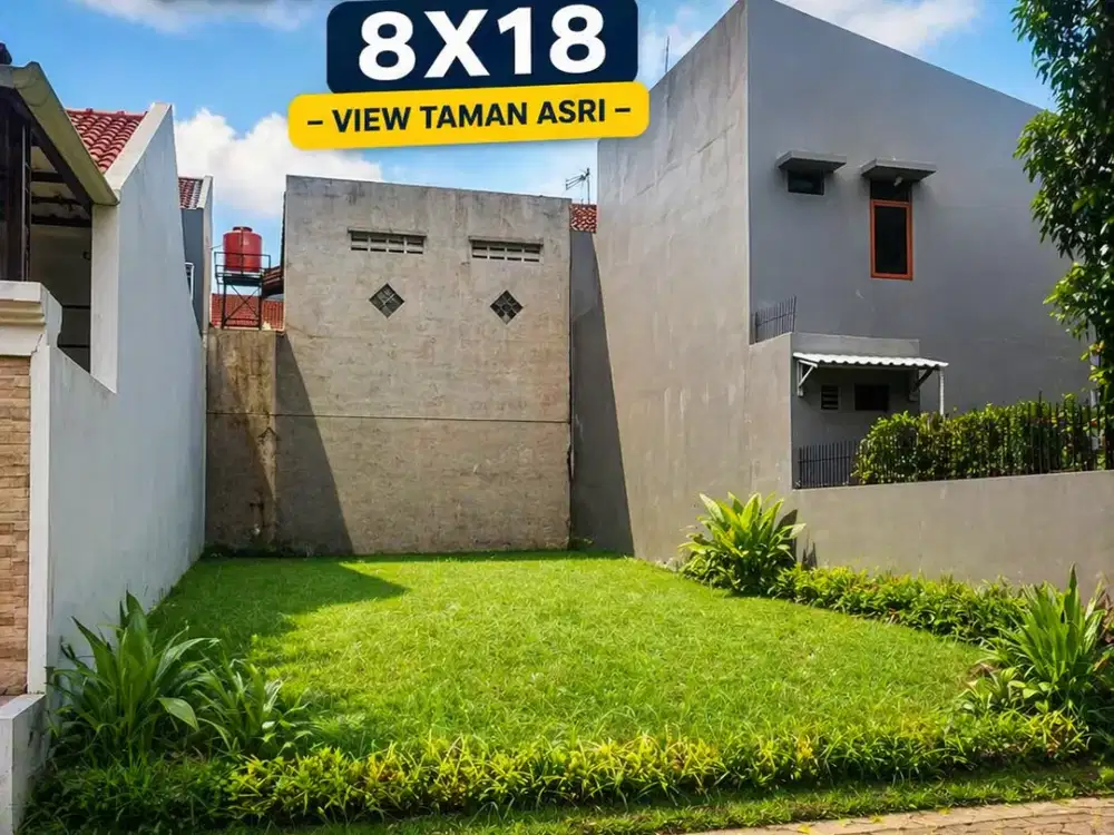 Bangun Rumah Impian! Kavling Metro Permata 1 uk 8x18 Hadap Taman