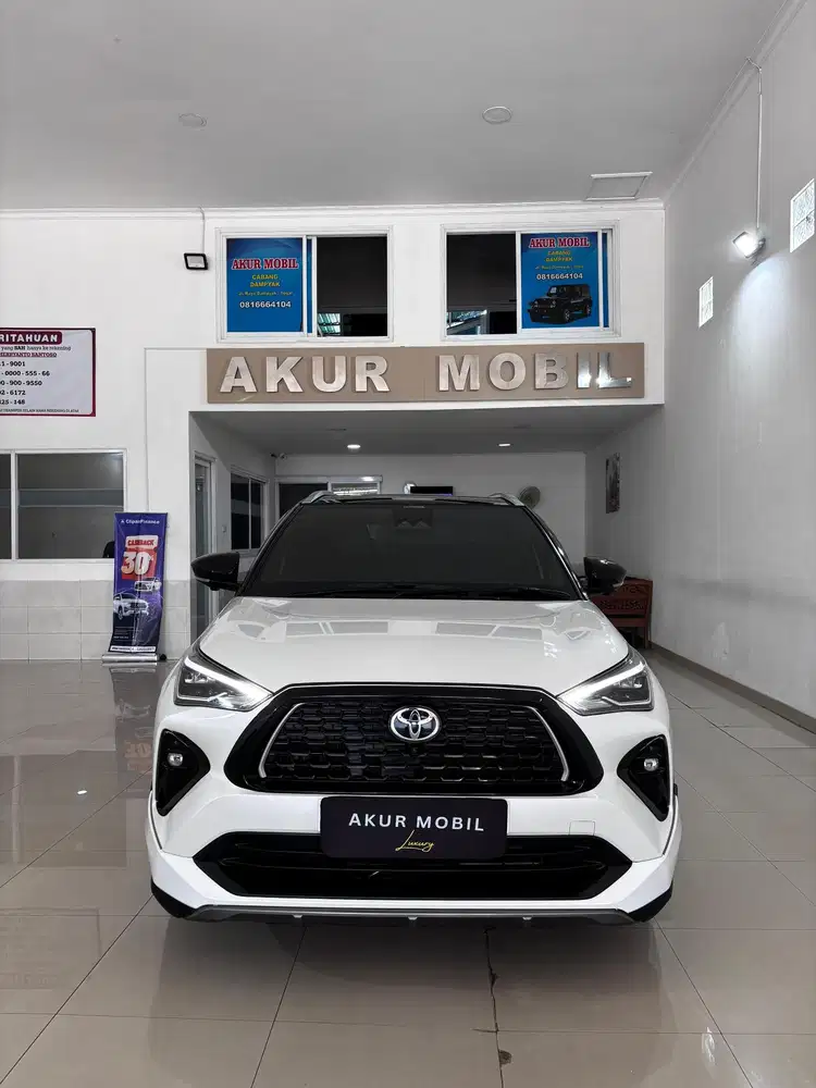 LOW KM! YARIS CROSS HYBRID TSS CVT 2023 PUTIH SIAP PAKAI KREDIT MUDAH