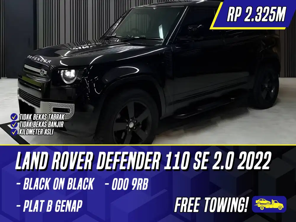 Land Rover Defender 110 SE 2.0 2022 Black Hitam P300 300PS