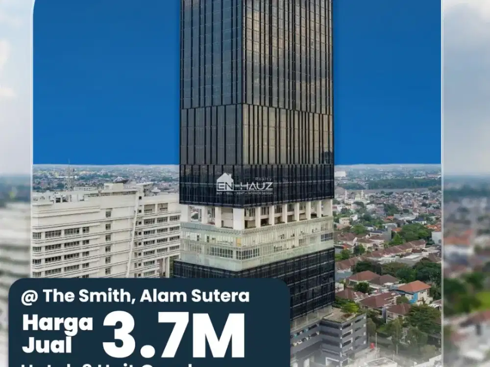 (IRV) DI JUAL APARTEMEN OFFICE BUILDING THE SMITH, ALAM SUTERA