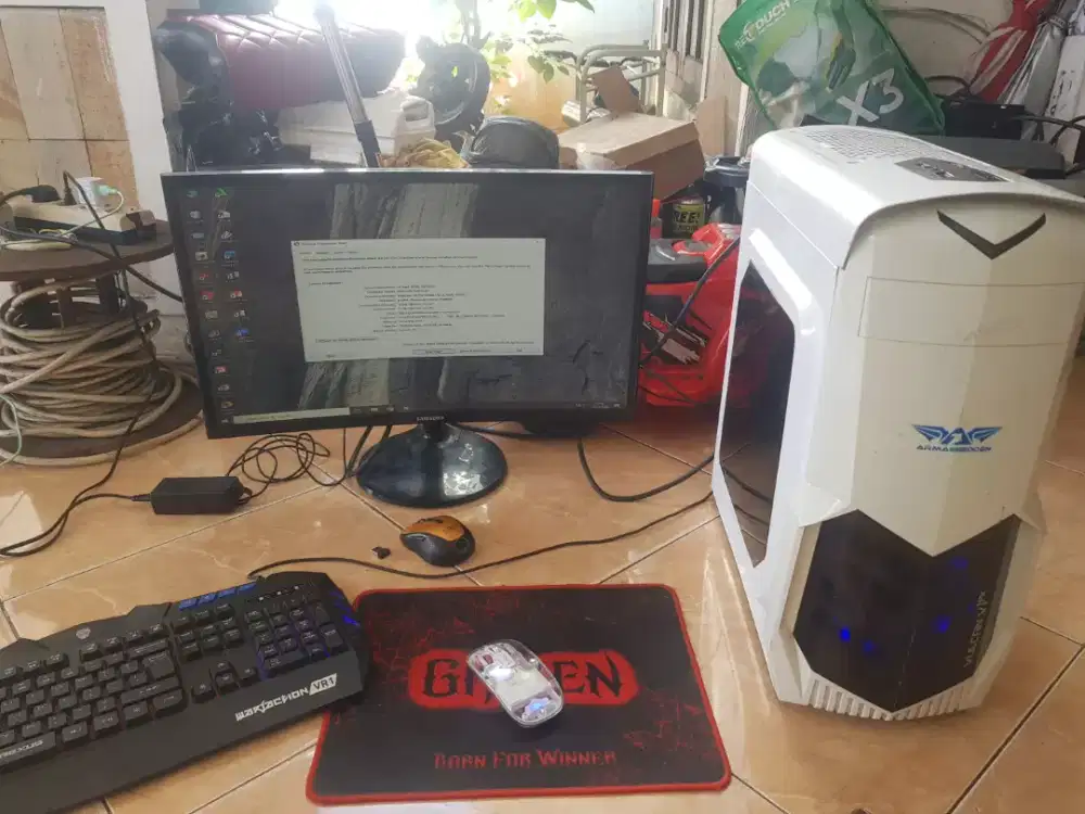 Pc core i7 ram 16gb + monitor samsung curved 24 inch