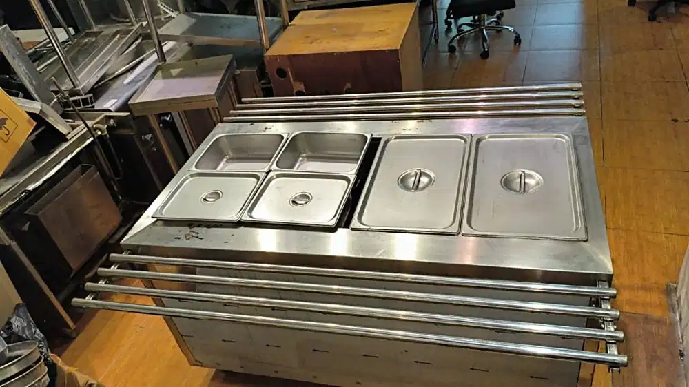 BAIN MARIE GETRA TSDGNTC-110 Free Standing With Cabinet