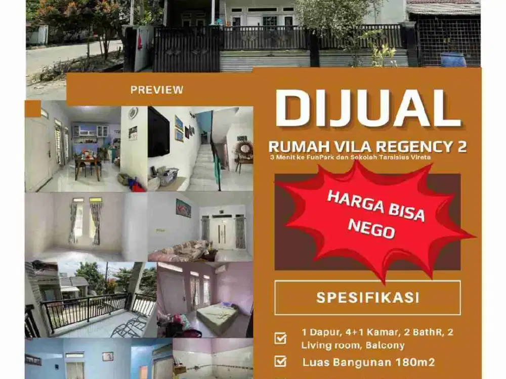 forsale vila regency 2 tangerang