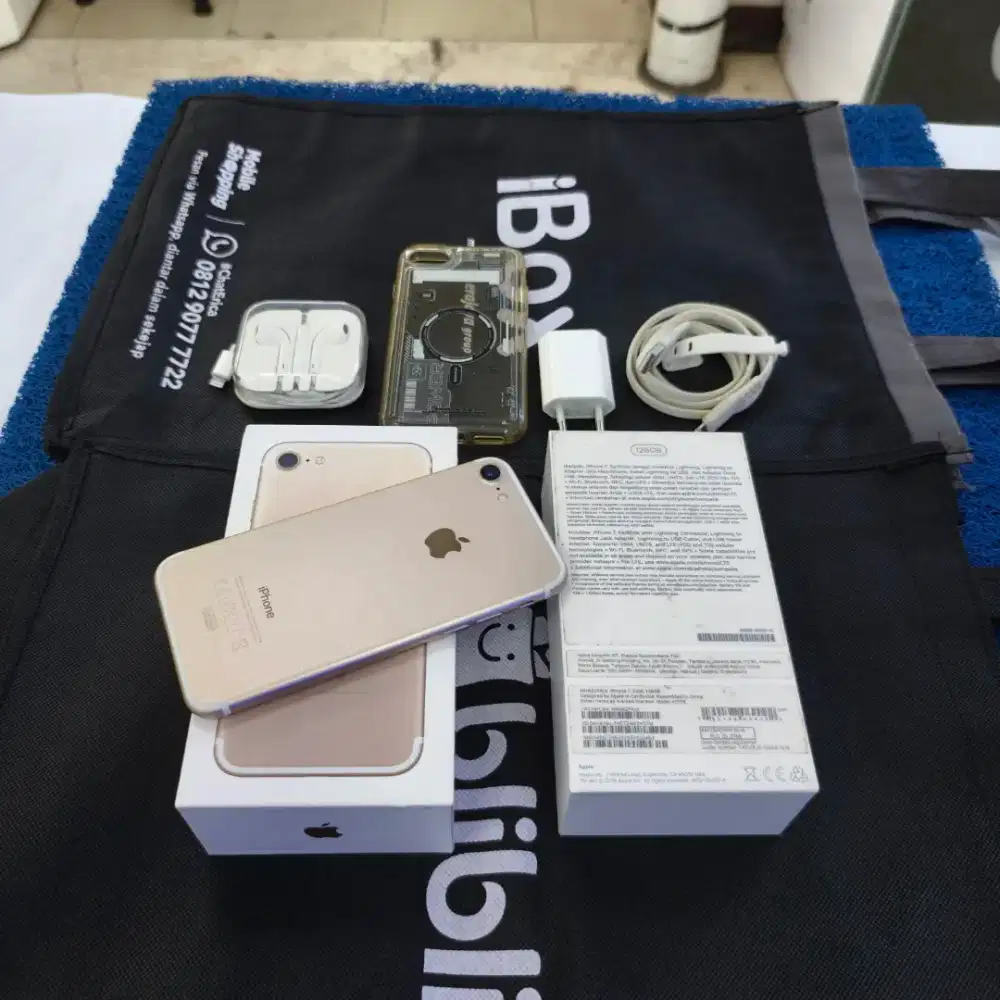 Iphone 7 128gb Ex resmi iBox Mulus terawat BH 85% Full Original