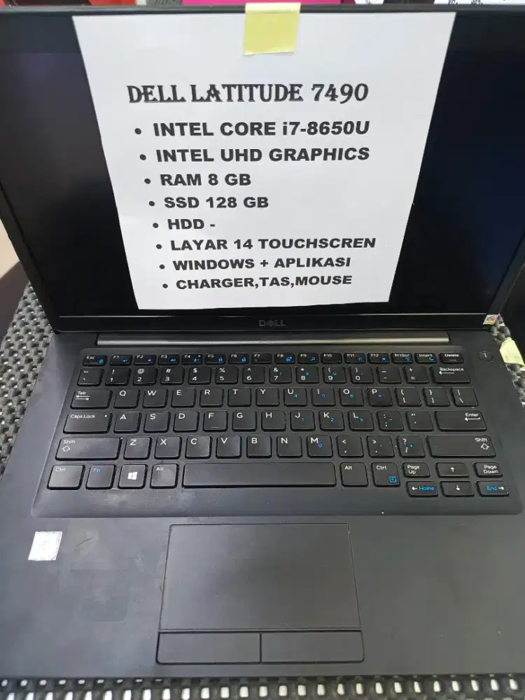 Laptop Dell Intel core i7 second bekas