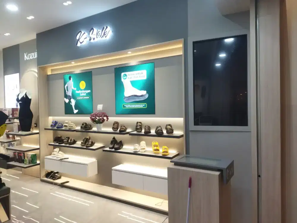 Tv led samsung 50inch, screen led retak