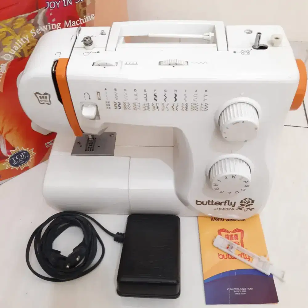 Mesin Jahit Portable BUTTERFLY JH 5832A Istimewa