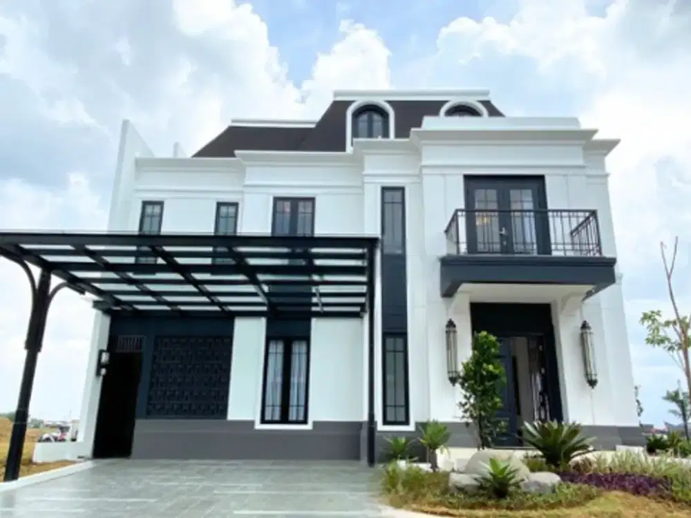 Rumah hoek Cluster Jasmia 3lt 12x16 272m SCG Summarecon Crown Gading Bekasi