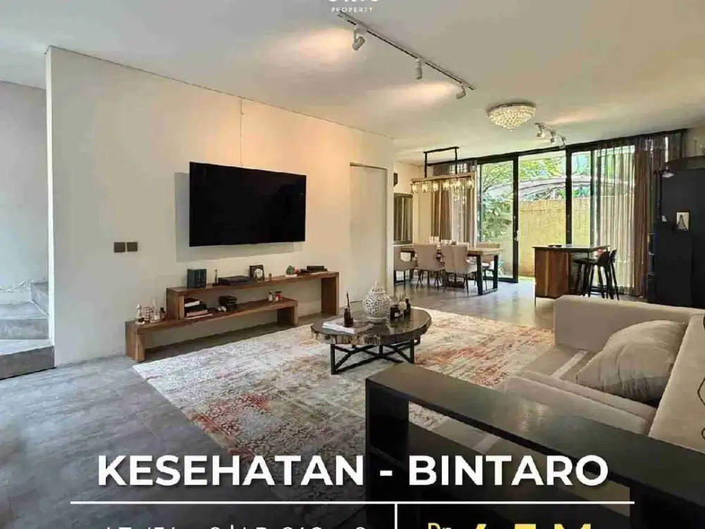 KESEHATAN - BINTARO 
SIAP HUNI, SEMI FURNISHED
