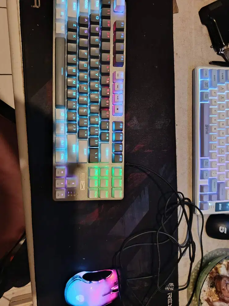 Keyboard Mechanical+Mouse Rexus+Mousepad 100cm Rexus