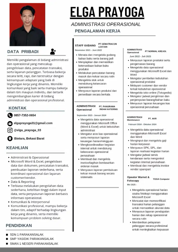 cari lowongan kerja administrasi