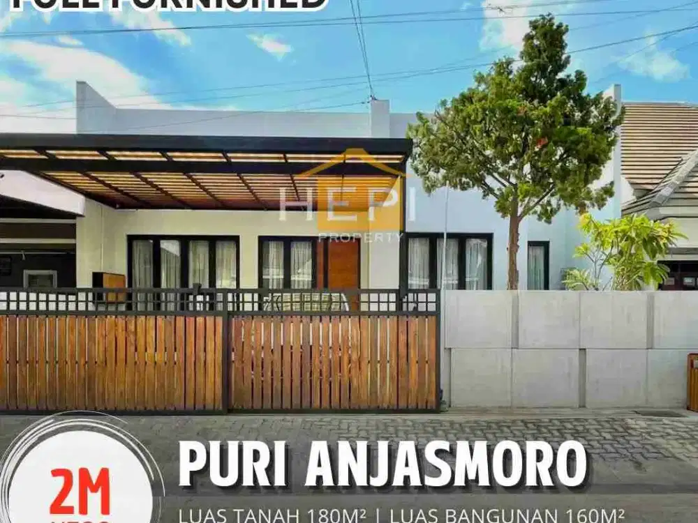 Rumah Minimalis Modern Puri Anjasmoro Dijual Full Furnish Paling Ekonomis