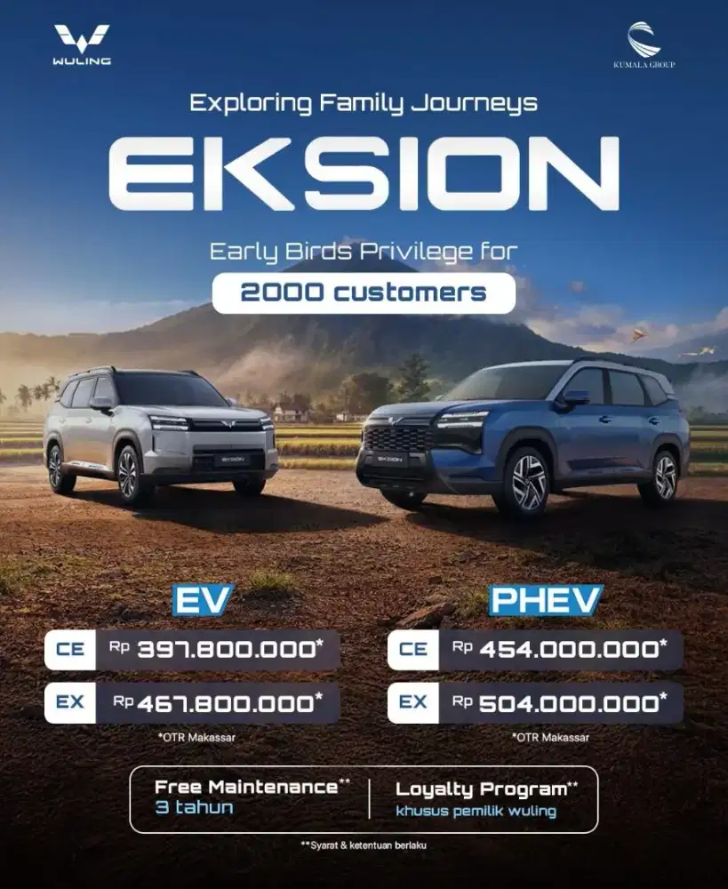 WULING EKSION EV & PHEV