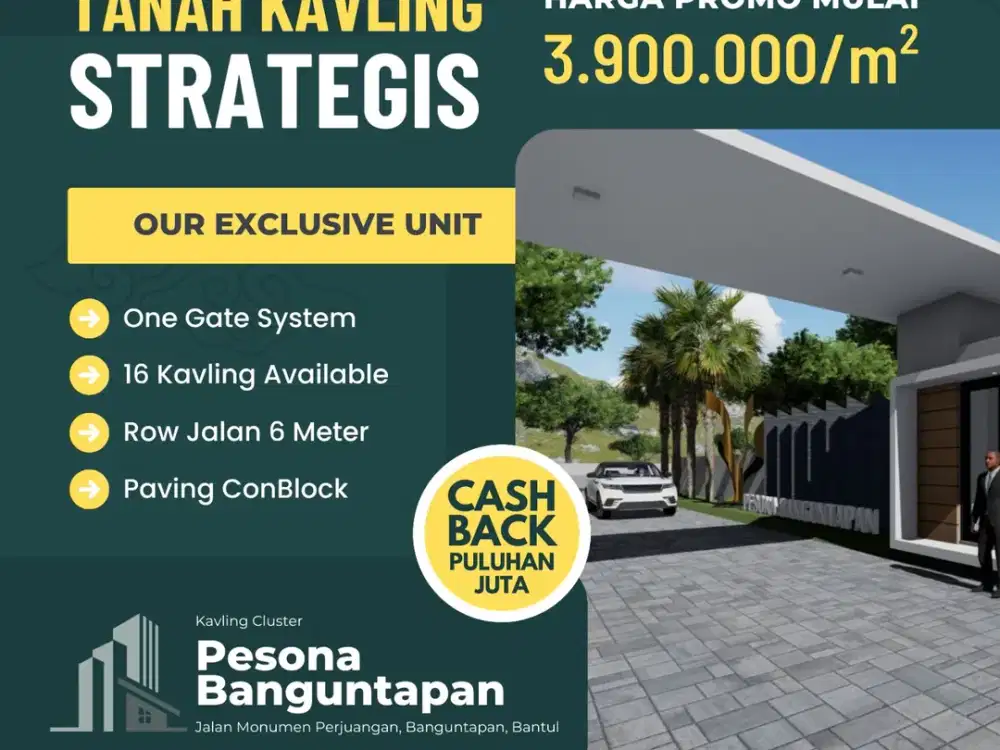 Dijual Tanah Strategis di Bantul Jogja Selatan